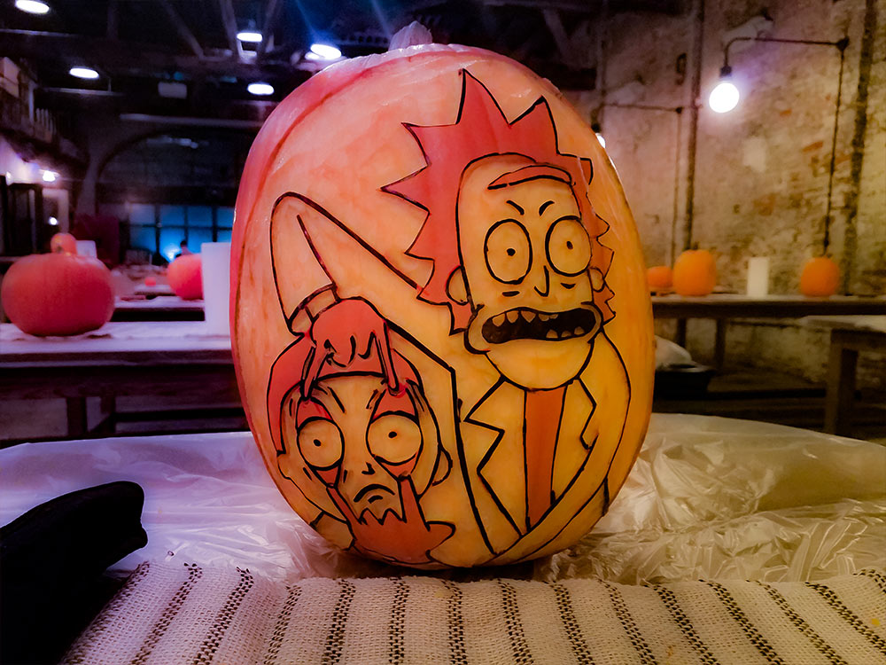 Rick And Morty Pumpkin Carving Ideas : My Rick & Morty Pumpkins I ...